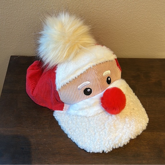 Holiday Time Santa claus Sherpa Hat New Christmas Accessory cap - Picture 6 of 6